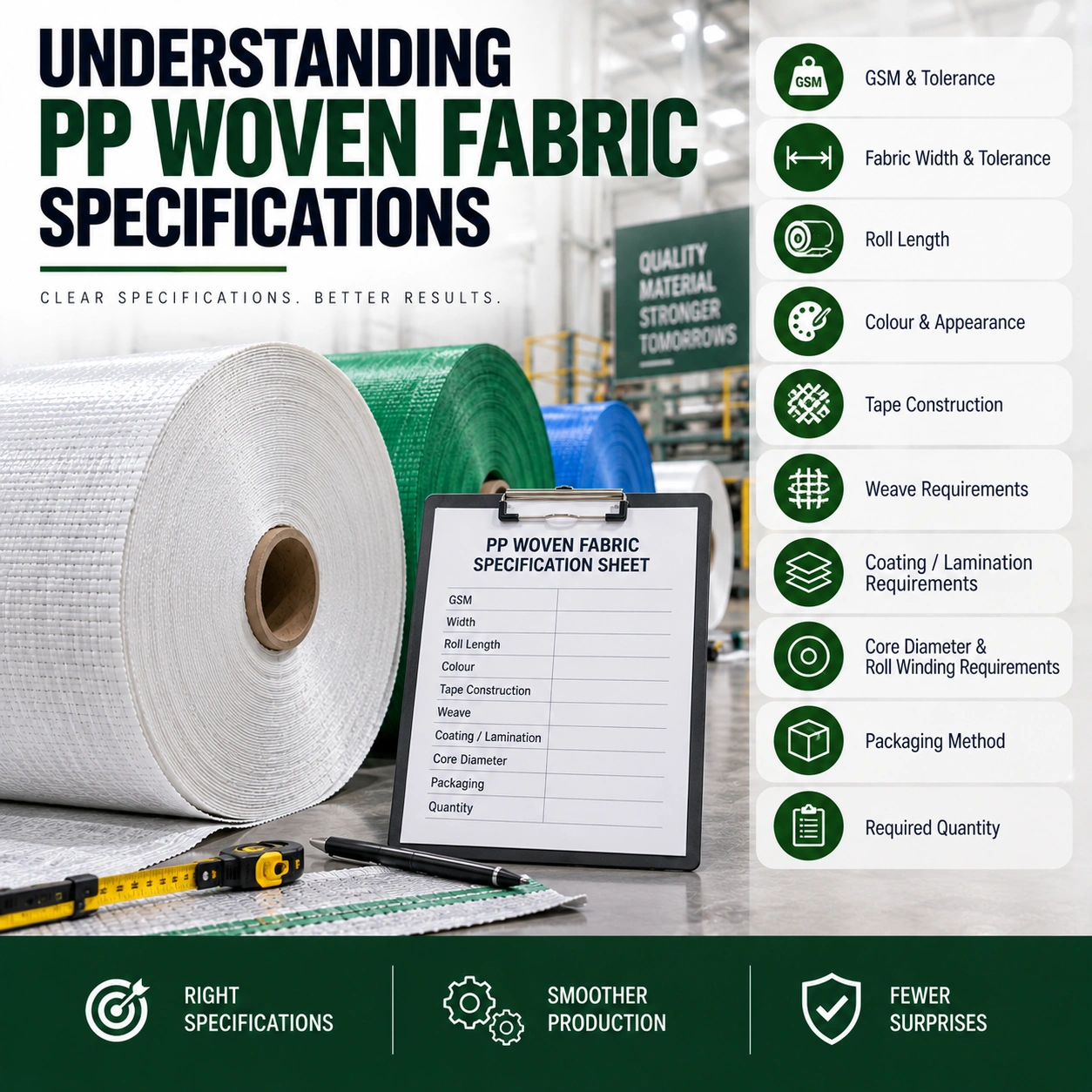 PP Woven Fabric Specifications